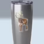 Winter Wonderland Reindeer Christmas Lights Sticker Tumbler Sticker