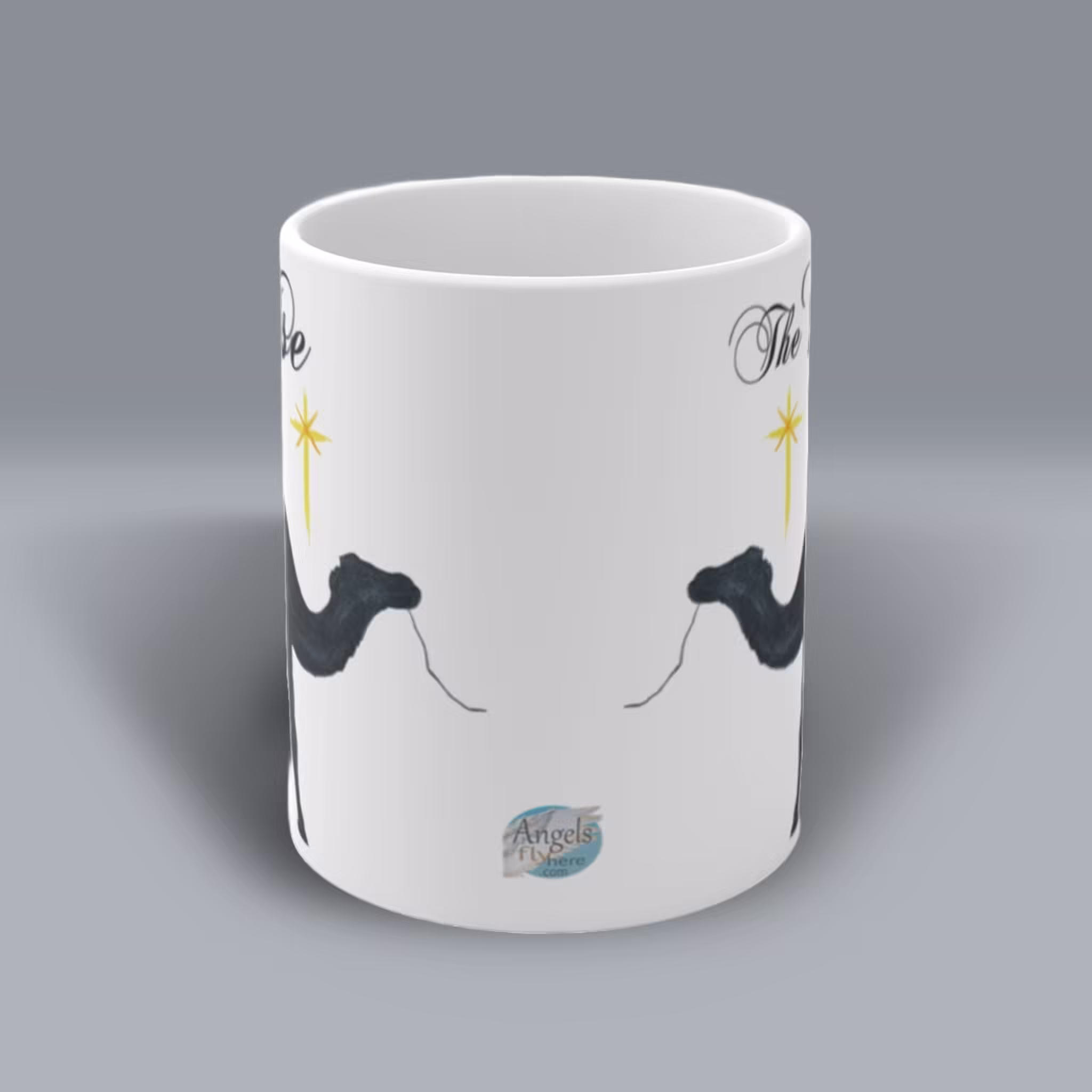 Wise Seekers Christmas Camel and Guiding Star Mug Center