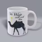 Wise Seekers Christmas Camel and Guiding Star Mug Right