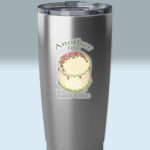 birthday blessings sticker another year by gods grace 3x3 transparent on a tumbler
