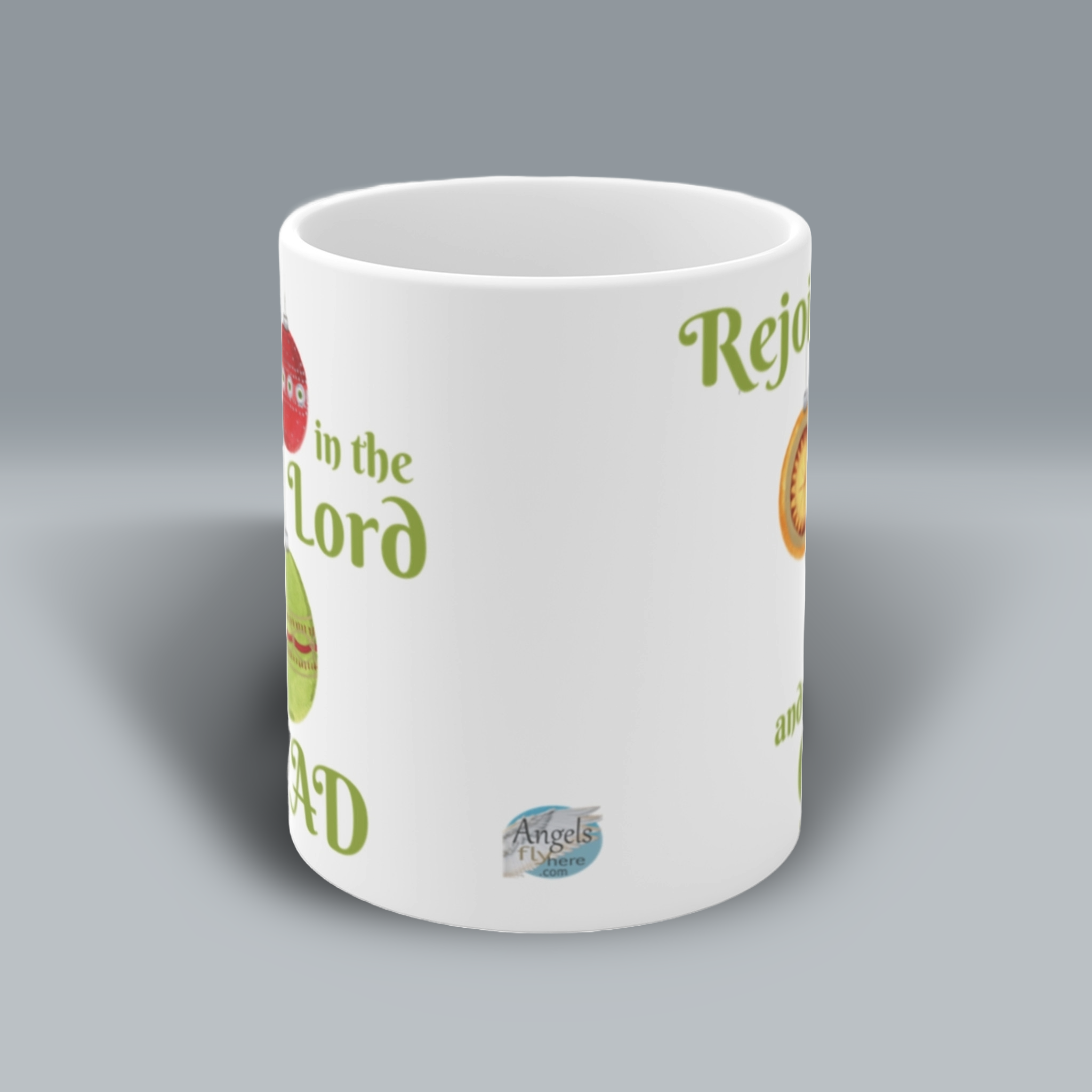 christmas ornaments mug festive reflections of joy Center