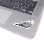 majestic-snow-owl-sticker-black-white-elegance-3x3-white