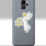 oh holy night angel sticker 3x3 transparent on a Phone