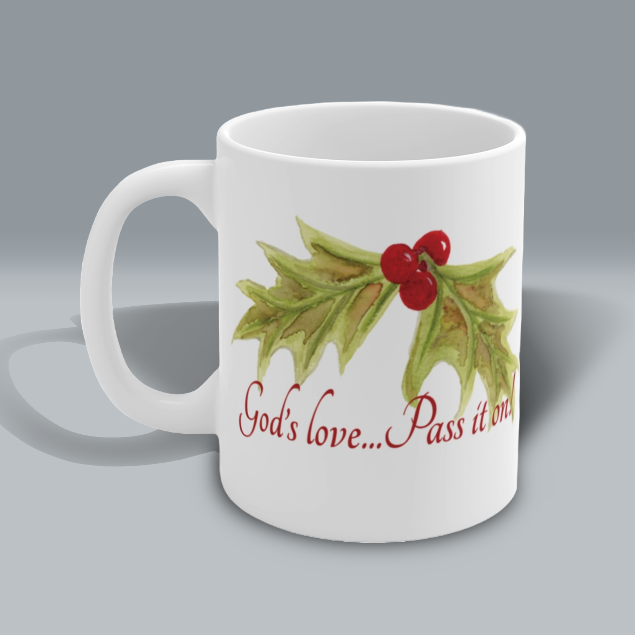 share gods love mug holly berry blessings Right
