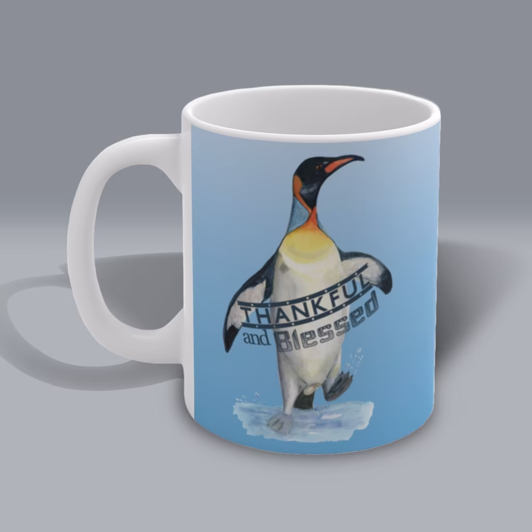 thankful-and-blessed-penguin-mug-hand-painted-watercolor-art Left