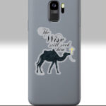 wise seekers camel christmas sticker 3x3 tranparent on a phone